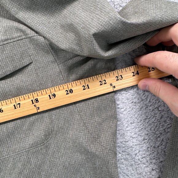 Lululemon‎ Shirt Mens XL Green Snap Button Performance Stretch Long Sleeve - Picture 5 of 9